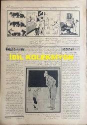 Osmanlıca Akbaba Mizah Dergisi-Gazetesi, Orijinal Dönem Basım, (Ottoman Magazine-Newspaper) - 26 Kasım 1923 - Sayı: 102 - Rumi: 26 Teşrin-i Sani 1339 - Hicri: 16 Rebiülahir 1342 - Karikatür: Çocuk Besleme Usulüne Dair Konferanslardan 