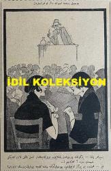 Osmanlıca Akbaba Mizah Dergisi-Gazetesi, Orijinal Dönem Basım, (Ottoman Magazine-Newspaper) - 26 Kasım 1923 - Sayı: 102 - Rumi: 26 Teşrin-i Sani 1339 - Hicri: 16 Rebiülahir 1342 - Karikatür: Çocuk Besleme Usulüne Dair Konferanslardan 