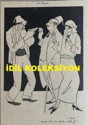 Osmanlıca Akbaba Mizah Dergisi-Gazetesi, Orijinal Dönem Basım, (Ottoman Magazine-Newspaper) - 26 Kasım 1923 - Sayı: 102 - Rumi: 26 Teşrin-i Sani 1339 - Hicri: 16 Rebiülahir 1342 - Karikatür: Çocuk Besleme Usulüne Dair Konferanslardan 