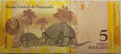 Venezuela 2007 Yılı 5 Bolivares Çil(Unc) Koleksiyon Para