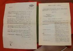 LOT.6 » KOLEKSİYONLUK HARBİYE NEZARETİ ANTETLİ, KOLORDULARIN SEFERBERLİK EMRİ.FİLİGRANLIDIR. VE TÜRKÇE ÇEVRİMİ.