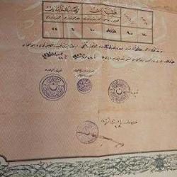 OSMANLI ŞAHADETNAME. DİPLOMA. KOLEKSİYONLUKTUR.