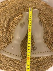 Gold detaylı Cam Şamdan Vazo