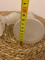 Gold detaylı Cam Şamdan Vazo