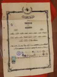 LOT.17 » OSMANLI DİPLOMA. ŞAHADETNAME. NADİR. KOLEKSİYONLUK.