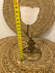 Metal çiçek Şamdan Mumluk