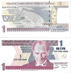 8.emisyon 1 Ytl A49 Seri Çil