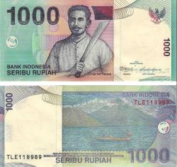 Endonezya 2013 Yılı 1000 Rupiah Yabancı Kağıt Para Çil (Unc) Koleksiyon Para