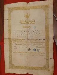 LOT.2 » OSMANLI ALTIN YALDIZLI DİPLOMA. NADİRATTAN.  KOLEKSİYONLUK.