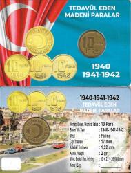 Türkiye 1942 Yılı 10 Para Çil Altı Özel Kitinde