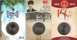 Tbmm'nin 100.YILI/SAYIŞTAY'IN 150. Yılı/Türkçe Olimpiyatları 1 Lira Hatıra Para Özel Kitinde Çil