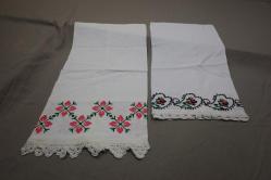 2 ADET ETAMİN İŞLEMELİ YASTIK SARGISI