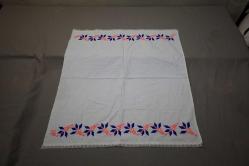 ÇİÇEK İŞLEMELİ ETAMİN YASTIK