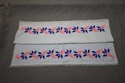 ÇİÇEK İŞLEMELİ ETAMİN YASTIK