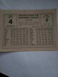 4 Eylül 1995-Orijinal Takvim Yaprağı-Doğum Günü-Söz,Nişan,Nikâh,Düğün ve Önemli Günler Hediyesi-Fatih Hak ve Hizmet Vakfı-Ayet/Hadis(Bakara:153)-Gençlik-Sözün Özü-Balık Kılçığına Kanser Tedavisi