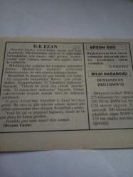 24 Eylül 1995-Orijinal Takvim Yaprağı-Doğum Günü-Söz,Nişan,Nikâh,Düğün ve Önemli Günler Hediyesi-Fatih Hak ve Hizmet Vakfı-Ayet/Hadis(Tirmizi,Birr:18)-İlk Ezan-V.Pauchet-Dünyanın En Hızlı BMW'si