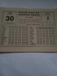 30 Eylül 1995-Orijinal Takvim Yaprağı-Doğum Günü-Söz,Nişan,Nikâh,Düğün ve Önemli Günler Hediyesi-Fatih Hak ve Hizmet Vakfı-Ayet/Hadis(Riyazü's Salihin:1/558)İnanç ve İbadet Hürriyeti-Said Nursi-Diş Fırçalamada Süre 3 Dakikadır''