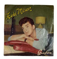 ZEKİ MÜREN - İNLEYEN NAĞMELER,GİZLİ AŞK ÇOK NADİR 45 DEVİRLİ PLAK 10/9 KONDİSYONDA