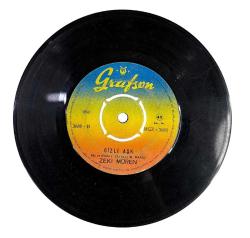 ZEKİ MÜREN - İNLEYEN NAĞMELER,GİZLİ AŞK ÇOK NADİR 45 DEVİRLİ PLAK 10/9 KONDİSYONDA