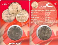 2000 Yılı Türkiye Cumhuriyeti 100.000 Türk Lirası Özel Kitinde