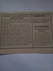 26 Ekim 1995-Orijinal Takvim Yaprağı-Doğum Günü-Söz,Nişan,Nikâh,Düğün ve Önemli Günler Hediyesi-Fatih Hak ve Hizmet Vakfı-Ayet/Hadis(Furkan:52)-Salat ve Selamın Fayda ve Hikmetleri-Sözün Özü-Ortakulak İçin Papatya