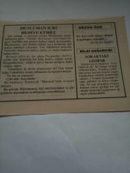 30 Ekim 1995-Orijinal Takvim Yaprağı-Doğum Günü-Söz,Nişan,Nikâh,Düğün ve Önemli Günler Hediyesi-Fatih Hak ve Hizmet Vakfı-Ayet/Hadis(Buharî,Libas:86)-Müslüman İçki Hediye Etmez-İran Atasözü-Sokaktaki Leopar