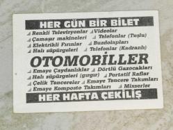19501-KOLEKSİYONLUK BULVAR GAZETESİ EŞYA PİYANGOSU SÜPER ŞANS BİLETİ**NUMARASI 482287