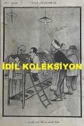 Osmanlıca Akbaba Mizah Dergisi-Gazetesi, Orijinal Dönem Basım, (Ottoman Magazine-Newspaper) - 17 Eylül 1923 - Sayı: 82 - Rumi: 17 Eylül 1339 - Hicri: 6 Safer 1342 - Karikatürist Ramiz Gökçe'nin Çalışması: Para Kasasından Yazı Kasasına! 