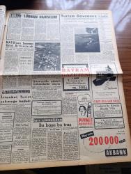 Zafer Gazetesi - Turkish Newspaper - 18 Nisan 1958 - Başvekilimiz Adnan Menderes yarın uzakdoğuya hareket ediyor - Londra Kıbrıs Türktür cemiyeti Merkez Başkanı Necati Sager ve Kıbrıs Türk kültür derneği Genel Başkanı Mehmet Ertuğruloğlu basın toplantısı yaptı fotoğraf - Ayşe Köymen Teksas Fahri hemşehrisi oldu - Türk İş Kongresi dün sona erdi - Devlet demiryolları sinyalizasyon istasyonları kuruyor - Doktor Cemal Kiper işçi sigortaları kurumu umum müdürü oldu - Amerika Rusya üstünlük savaşı yazan Seyfi Kurtbek - Mustafa Akdağ Profesör oldu - Ayrancı barajı doluyor fotoğraf - Radyo ve haberler yazan Hikmet Münir Ebcioğlu - Ramazan musahabeleri yazan Ragıp Akyavaş - Misket yazan Münir Müeyyet Bekman yazı dizisi - NATO'nun savunma gücü artırılacak - İzmir'de yapılan at yarışları - Demokrat Parti İstanbul il başkanı Dr Cemil Bengü'nün vefatı - Atatürk'e ait film aranıyor - Mardin gecesi - serbest güreş seçmeleri sona erdi - siyasal bilgiler fakültesinde inek Bayramı hazırlığı - Fenerbahçe
