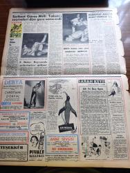 Zafer Gazetesi - Turkish Newspaper - 18 Nisan 1958 - Başvekilimiz Adnan Menderes yarın uzakdoğuya hareket ediyor - Londra Kıbrıs Türktür cemiyeti Merkez Başkanı Necati Sager ve Kıbrıs Türk kültür derneği Genel Başkanı Mehmet Ertuğruloğlu basın toplantısı yaptı fotoğraf - Ayşe Köymen Teksas Fahri hemşehrisi oldu - Türk İş Kongresi dün sona erdi - Devlet demiryolları sinyalizasyon istasyonları kuruyor - Doktor Cemal Kiper işçi sigortaları kurumu umum müdürü oldu - Amerika Rusya üstünlük savaşı yazan Seyfi Kurtbek - Mustafa Akdağ Profesör oldu - Ayrancı barajı doluyor fotoğraf - Radyo ve haberler yazan Hikmet Münir Ebcioğlu - Ramazan musahabeleri yazan Ragıp Akyavaş - Misket yazan Münir Müeyyet Bekman yazı dizisi - NATO'nun savunma gücü artırılacak - İzmir'de yapılan at yarışları - Demokrat Parti İstanbul il başkanı Dr Cemil Bengü'nün vefatı - Atatürk'e ait film aranıyor - Mardin gecesi - serbest güreş seçmeleri sona erdi - siyasal bilgiler fakültesinde inek Bayramı hazırlığı - Fenerbahçe