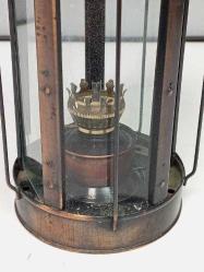 Vintage Madenci Formunda Metal Gazyağı Feneri