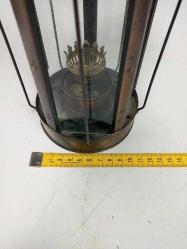 Vintage Madenci Formunda Metal Gazyağı Feneri