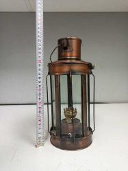 Vintage Madenci Formunda Metal Gazyağı Feneri