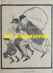Osmanlıca Akbaba Mizah Dergisi-Gazetesi, Orijinal Dönem Basım, (Ottoman Magazine-Newspaper) - 15 Kasım 1923 - Sayı: 99 - Rumi: 15 Teşrin-i Sani 1339 - Hicri: 5 Rebiülahir 1342 - Ramiz Gökçe'nin Son Halife Abdülmecit Efendi'yi Tasvir Eden Çalışması: Halife Hazretleri - Laklakiyat: Sayesiz Olsun! 