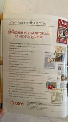 PAROS ÇOK KÜLTÜRLÜ YAŞAM DERGİSİ - NİSAN 2016 SAYI: 55  D. MICHAILIDES - ARA GÜLER - OSMAN OKKAN - EVANGELİYA KANARYA - CANAN KARATAY - HARUTYUN EBEOĞLU - MAXİM VENGEROV - SARKIS PAÇACI - YALÇIN AKDOĞAN - SEZAİ ŞAHMAY - ARİS - JAKLİN ERMEN - SİBİL - SAHAKYAN LİSESİ - TOLSTOY - MARAL - BARI BEDAGAN - ANİ ÇELİK AREVYAN - ŞAMİRAM - ULUCAN KARDEŞLER - İLBER ORTAYLI - KİRKOR DİNÇKAYIKÇI - ALEKSAN DADYAN - MARI PARSEHYAN  ANDRINOPLE - ARA GÜLER BELGESELİ - ZAPYON OKULU MÜDÜRÜ İLE EĞİTİM - KALORİ HESABI TARİHE KARIŞTI - GALATA VAKFI GELECEĞE DAİR - MAXİM VENGEROV İSTANBUL'DA - EDİRNE VE ERMENİ TOPLUMU - İZMİR'E GELEN İLK YUNAN BAŞBAKANI ÇİPRAS - YAPAY ZEKA İNSANA KARŞI - MABEL LEZZETİ - MUHDESAT NE DEMEKTİR - İSTİKLAL'DE TERÖRE KARŞI KOLKOLA - PASKALYA MESAJI - STRUMA KURBANLARI - ÇAÇA - DOĞUM YAPANA ÇALIŞMA ÖDENEĞİ - MERAMETCİYANLILAR MUTFAKTA - AZINLIKLARIN SORUNLARI - AYAZMA AÇILIŞI - BUCKINGHAM SARAYI MEKTUBU - SEZAİ ŞAHMAY FOTOĞRAFLARI - ARİS ŞAMPİYON - GERİ– TAM TAKIM EKSİKSİZ 204 SAYFA