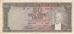 LOT.18 » TC 5. Emisyon 7. Tertip 50 Lira F13 Serisi Çt