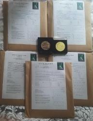 Osmanlı ve Cumhuriyet dönemi Bankacılık konulu iki ödüllü Koleksiyon Komple 5 pano 80 Föy ve fazlası ürün Çok NADİR.