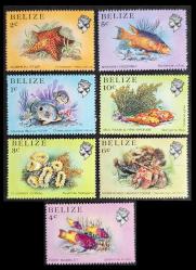 +++  BELİZE DENİZ CANLILARI     1984   - DAMGASIZ