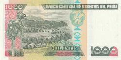 Koleksiyon Ürünü PERU  1000  INTIS 1988 Çil Altı