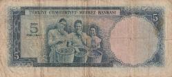 5. EMİSYON 4. TERTİP 5 LİRA C18 SERİ TEMİZ
