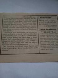 21 Kasım 1995-Orijinal Takvim Yaprağı-Doğum Günü-Söz,Nişan,Nikâh,Düğün ve Önemli Günler Hediyesi-Fatih Hak ve Hizmet Vakfı-Ayet/Hadis(Tirmizi,Edahi 1)-(Dünden Devam)-C.Şahabettin-Yufkalı Pilav