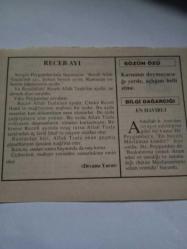 24 Kasım 1995-Orijinal Takvim Yaprağı-Doğum Günü-Söz,Nişan,Nikâh,Düğün ve Önemli Günler Hediyesi-Fatih Hak ve Hizmet Vakfı-Ayet/Hadis(Müslim/İmare 1841)-Receb Ayı-Sözün Özü-En Hayırlı