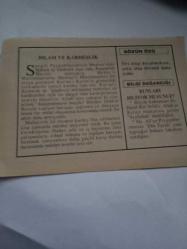 26 Kasım 1995-Orijinal Takvim Yaprağı-Doğum Günü-Söz,Nişan,Nikâh,Düğün ve Önemli Günler Hediyesi-Fatih Hak ve Hizmet Vakfı-Ayet/Hadis(E.Davut:327/1400)-İslam ve Kardeşlik-Sözün Özü-Bunları Biliyor Musunuz?