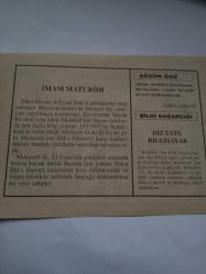 27 Kasım 1995-Orijinal Takvim Yaprağı-Doğum Günü-Söz,Nişan,Nikâh,Düğün ve Önemli Günler Hediyesi-Fatih Hak ve Hizmet Vakfı-Ayet/Hadis(Mü'min:60)-İmam Maturidi-Şakir-i Belhi-Diz Üstü Bilgisayar