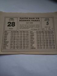 28 Kasım 1995-Orijinal Takvim Yaprağı-Doğum Günü-Söz,Nişan,Nikâh,Düğün ve Önemli Günler Hediyesi-Fatih Hak ve Hizmet Vakfı-Ayet/Hadis(Al-i İmran:139)-Dişeti Çekilmeleri-Sözün Özü-Aşçılar Neden Şapka Takarlar?