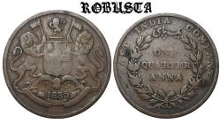 Hindistan - İngiliz 1/4 Anna, 1835  IV. William