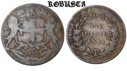 İngiliz Hindistan ¼ Anna , 1858  Doğu Hindistan Şirketi (1834 - 1858) Victoria