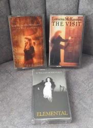 3 ADET LOREENA MCKENNİTT KASETİ: 1-ELEMENTAL 2-THE VİSİT, 3-THE BOOK OF SECRETS KASET  KONDİSYON YÜKSEK KOLEKSİYONLUK NADİR