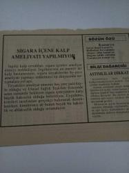 18 Aralık 1995-Orijinal Takvim Yaprağı-Doğum Günü-Söz,Nişan,Nikâh,Düğün ve Önemli Günler Hediyesi-Fatih Hak ve Hizmet Vakfı-Ayet/Hadis(İbni Mace:1/10)-Sigara İçene Kalp Ameliyatı Yapılmıyor-Sözün Özü-Astımlılar Dikkat!