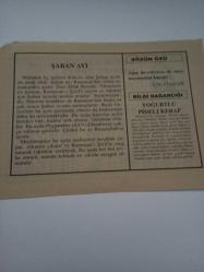 23 Aralık 1995-Orijinal Takvim Yaprağı-Doğum Günü-Söz,Nişan,Nikâh,Düğün ve Önemli Günler Hediyesi-Fatih Hak ve Hizmet Vakfı-Ayet/Hadis(Bakara:257)-Şaban Ayı-Çin Atasözü-Yoğurtlu Pideli Kebap